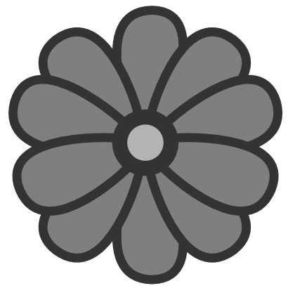 Icône gris fleur à télécharger gratuitement